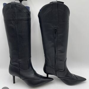 INC International Concepts Black Heeled Boots